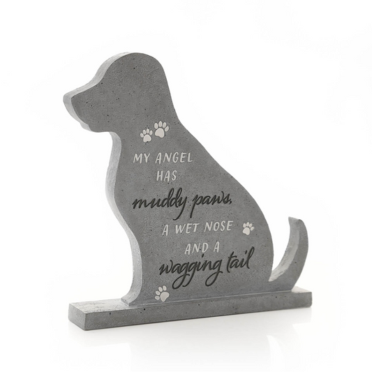Best of Breed Shaped Dog Memorial Stone 20 cm x 20 cm