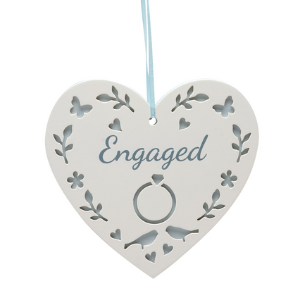 Always & Forever Hanging Heart - Engaged