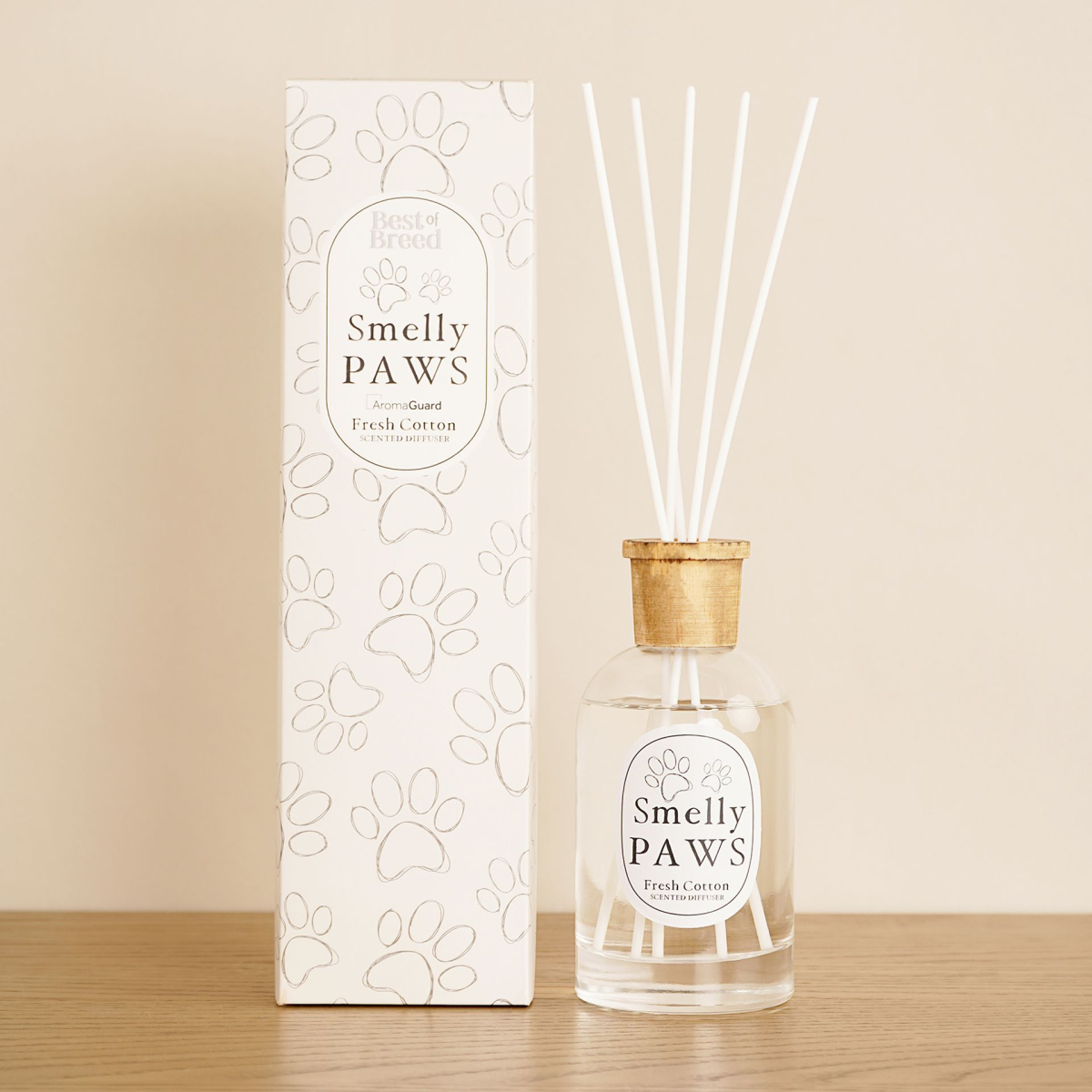 Best of Breed Smelly Paws 300ml Diffuser - Fresh Cotton with Aroma Guard