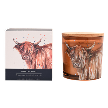Meg Hawkins 2 Wick Candle 400g Highland Cow - Apple Orchard