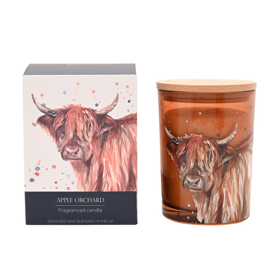Meg Hawkins 250g Candle Highland Cow - Apple Orchard