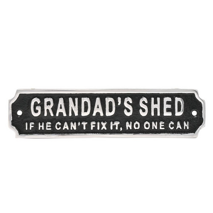 Harvey Makin Sign - Grandad's Shed