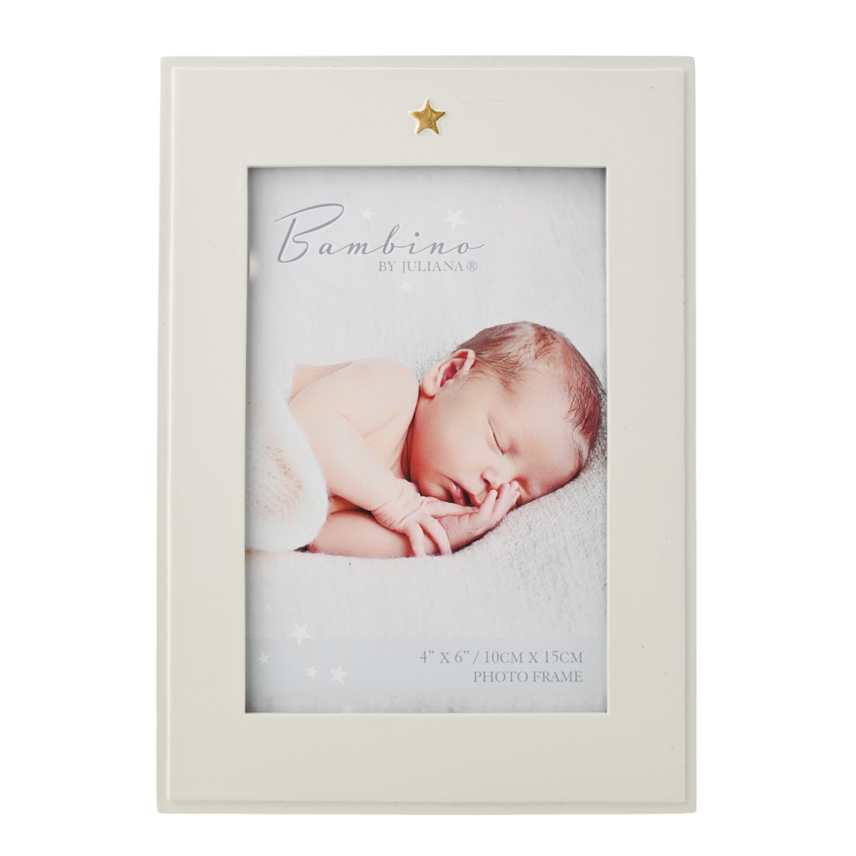 Bambino Photo Frame with Star Icon 4" x 6"