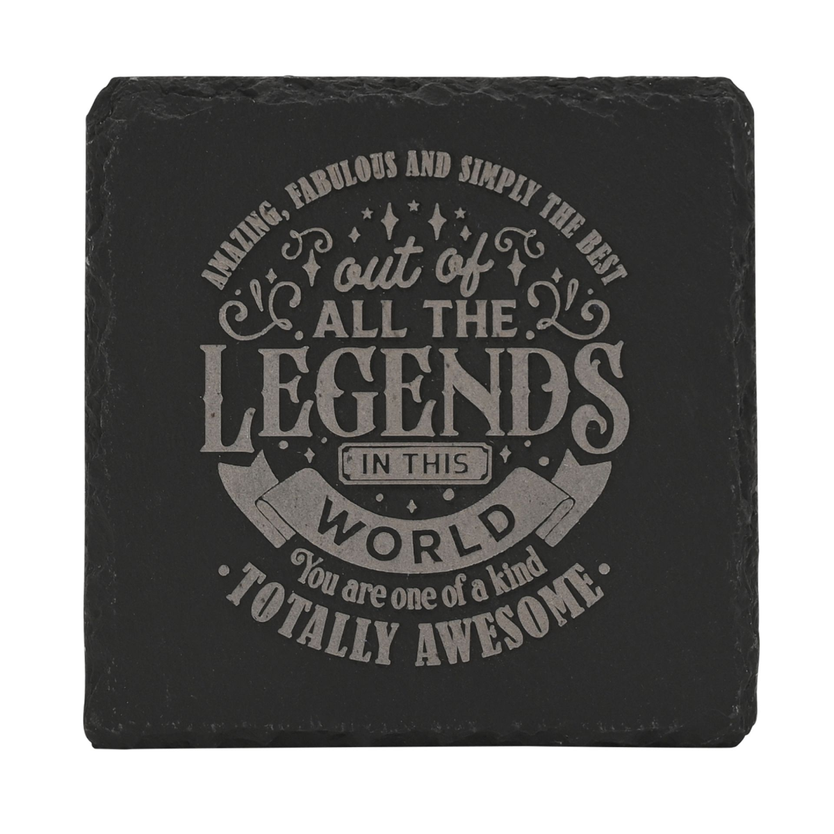 Harvey Makin Legend Slate Coaster - Amazing
