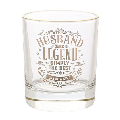 Harvey Makin Legend Tumbler Glass - Husband