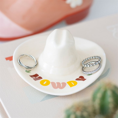 Howdy Cowboy Hat Trinket Dish