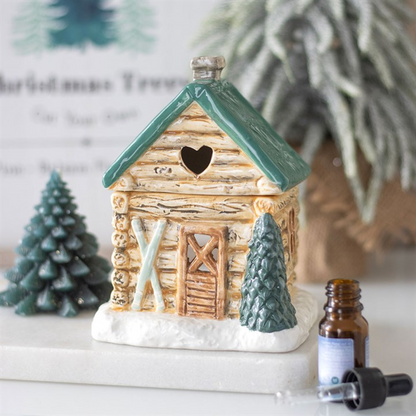 Cabin Ski Chalet Ceramic Oil Burner