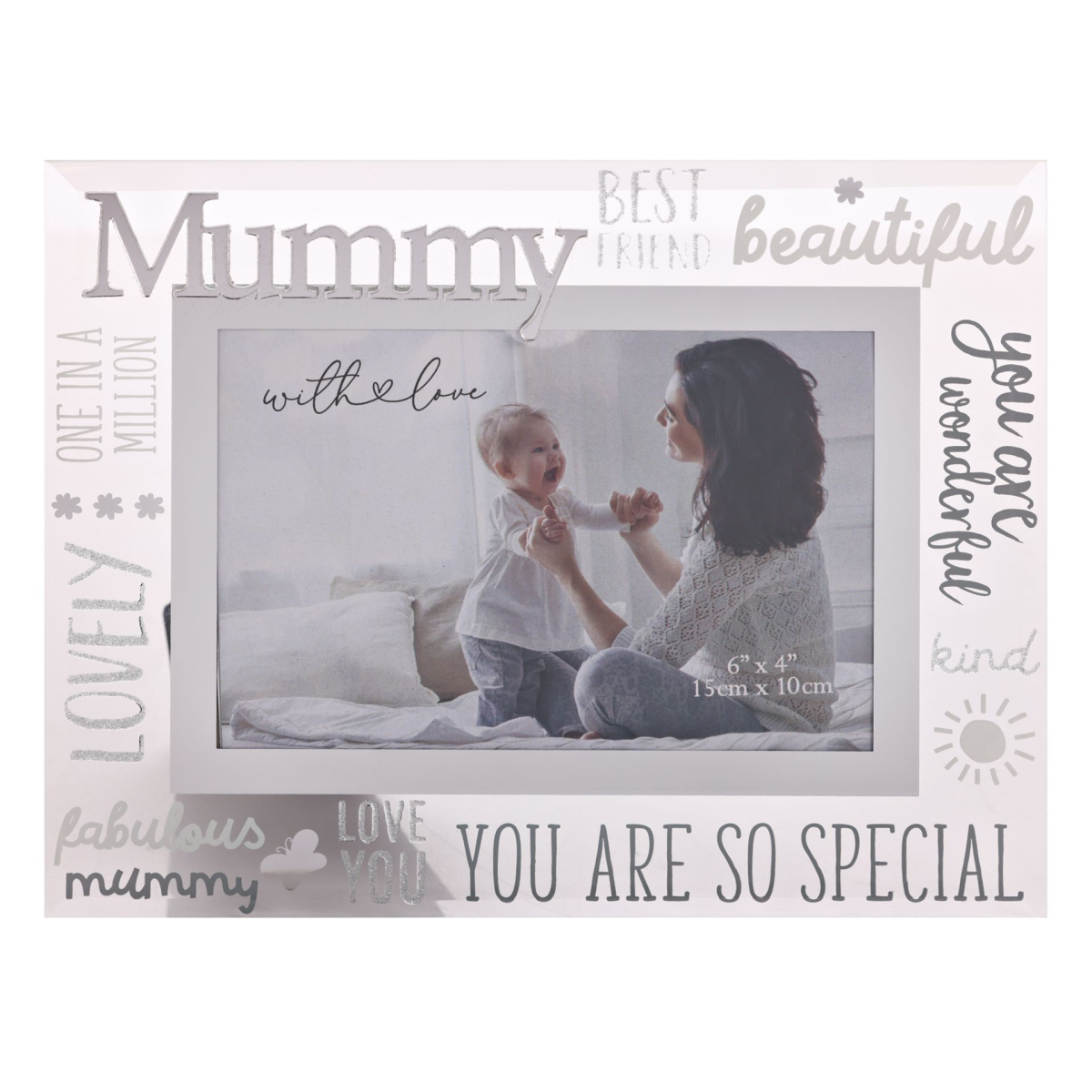 With Love Glass Frame With 3D - Mummy