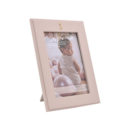 Bambino 1st Birthday Resin Photo Frame Pink  4" x 6"
