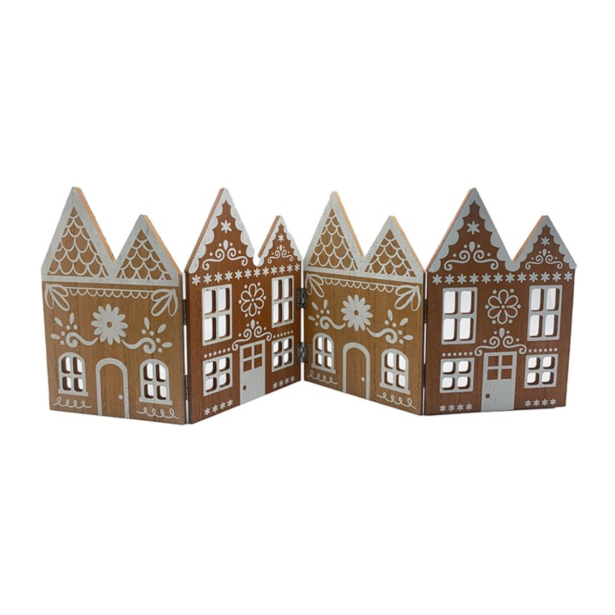 Folding Wooden Gingerbread House Christmas Decoration