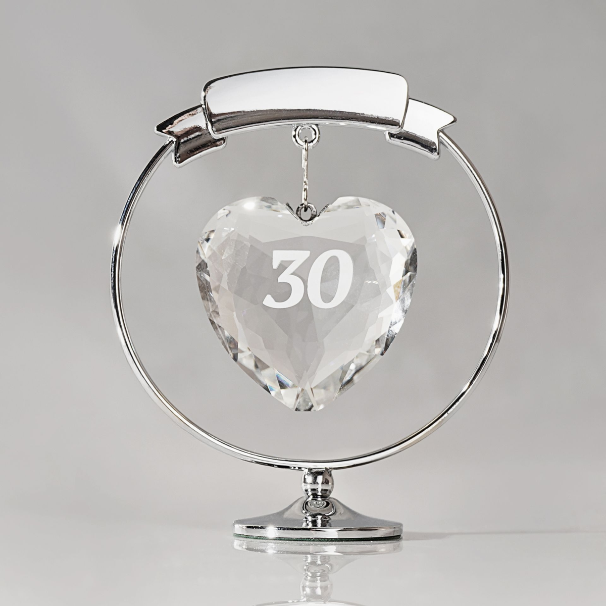 Crystocraft Freestand Crystal Heart  - 30