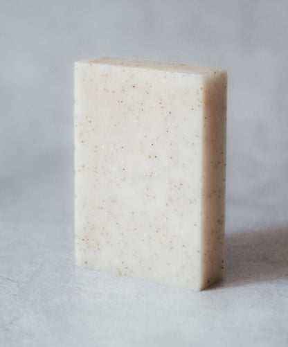 Eucalyptus Lemon Mint and Olive Stone Natural Soap Bar (With Grit)