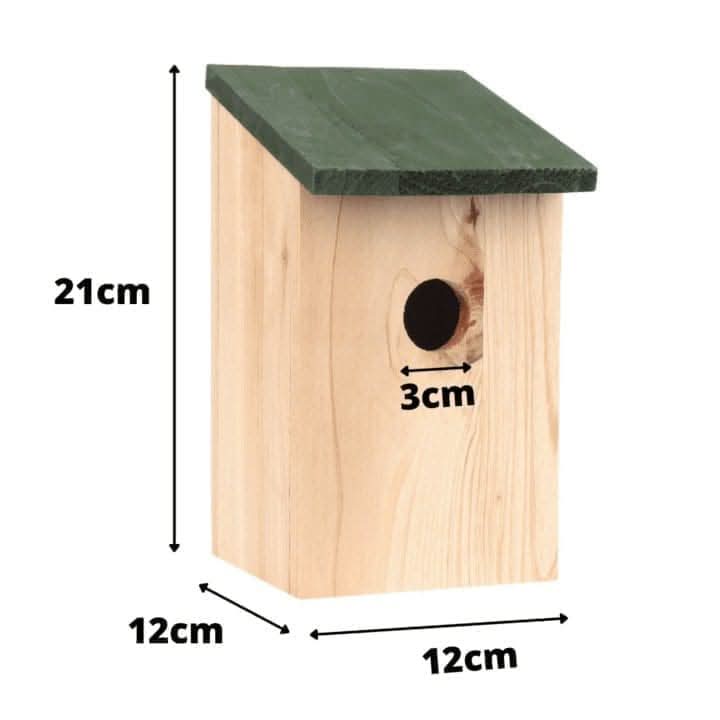 Wooden Bird Nesting Boxes x8