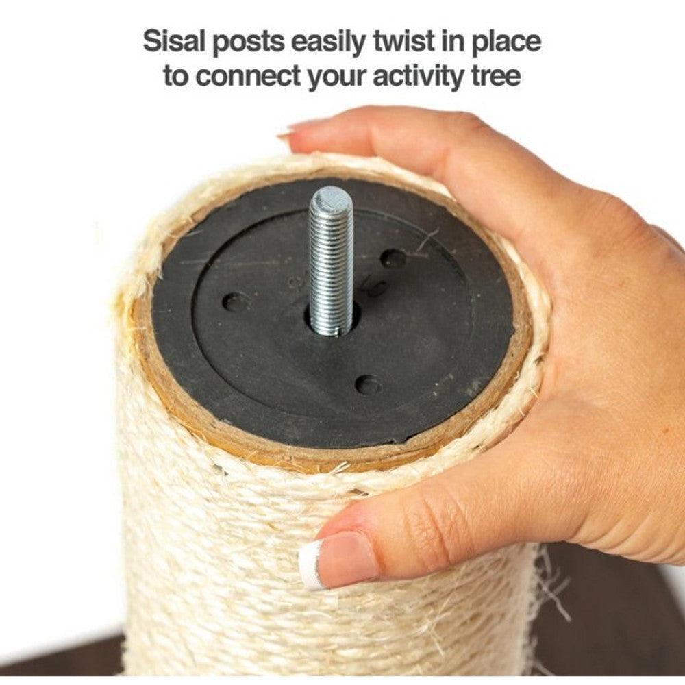 PetFusion Modern Cat Tree House & Tall Scratching Post