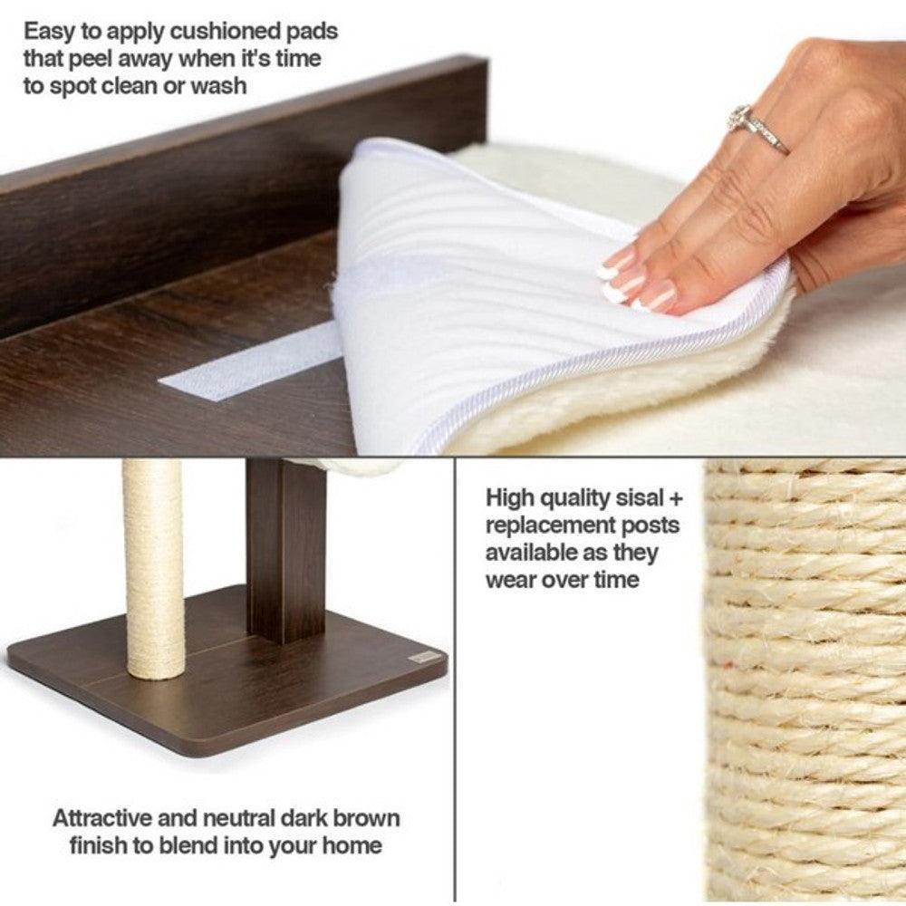 PetFusion Modern Cat Tree House & Tall Scratching Post