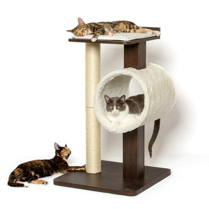 PetFusion Modern Cat Tree House & Tall Scratching Post