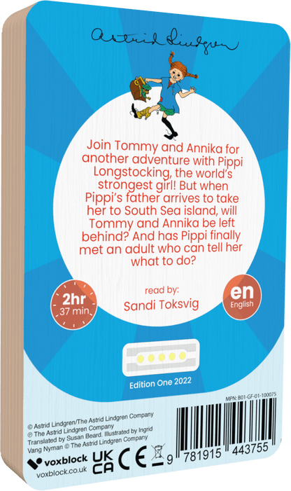 Pippi Longstocking Goes Aboard (Audiobook)