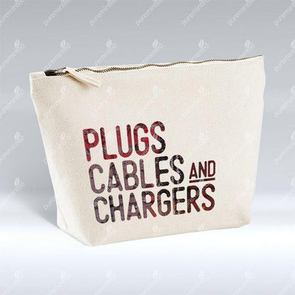 Plugs Cables And Chargers - Zip Pouch