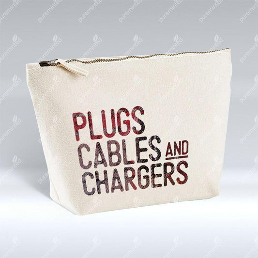 Plugs Cables And Chargers - Zip Pouch