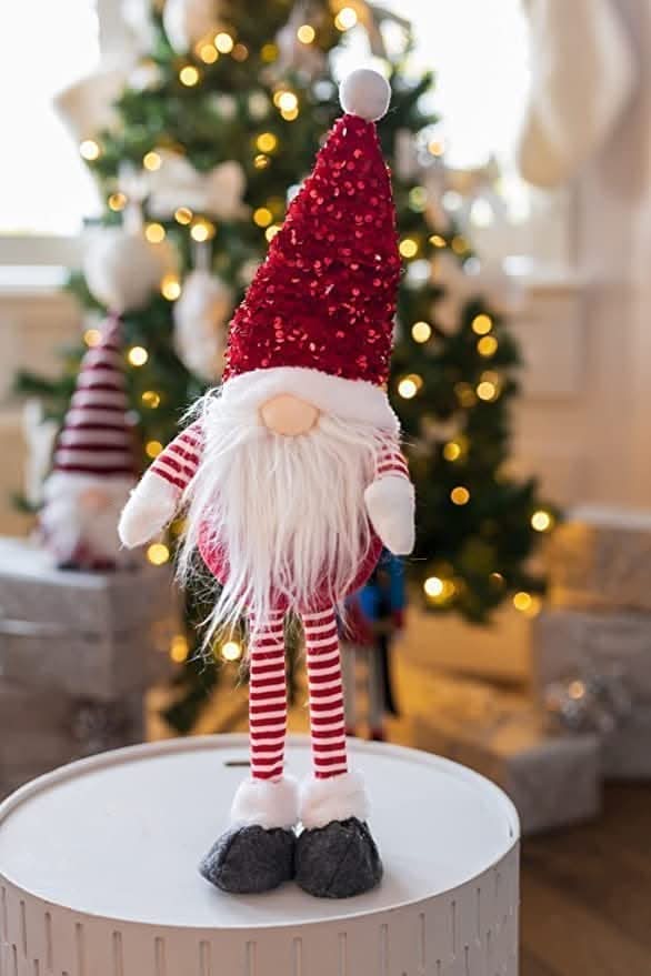 Christmas Glam Gonk Sparkle - Red Standing