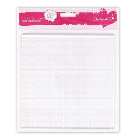 Papermania 6.5 x 6.5"" Clear Stamp Block