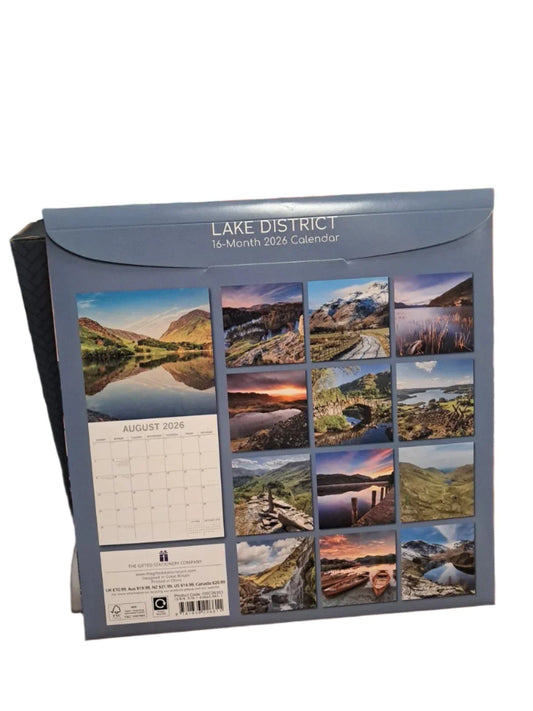 Lake District 16 Month 2026 Square Calendar