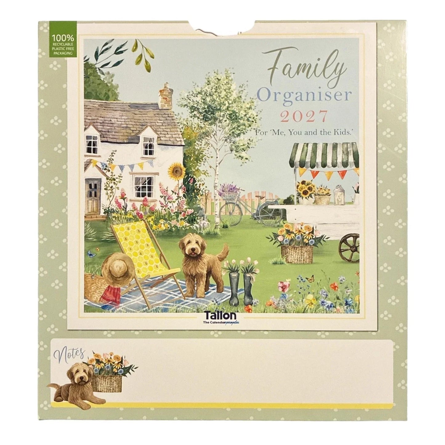 2027 Family Organiser Calendar - 3 Column Month To View Planner