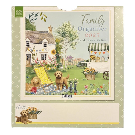 2027 Family Organiser Calendar - 3 Column Month To View Planner