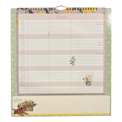 2027 Family Organiser Calendar - 3 Column Month To View Planner