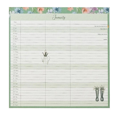 2027 Family Organiser Calendar - 3 Column Month To View Planner