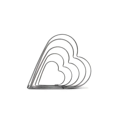 Set 5 Heart Shaped Cookie Cutters