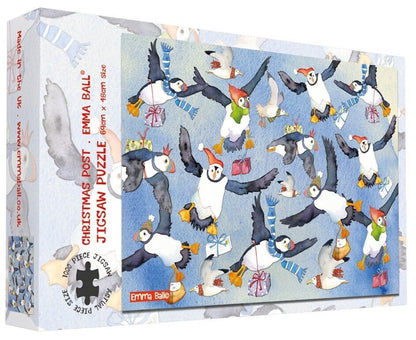 Emma Ball Christmas Puffin Post - 1000 Piece Jigsaw Puzzle