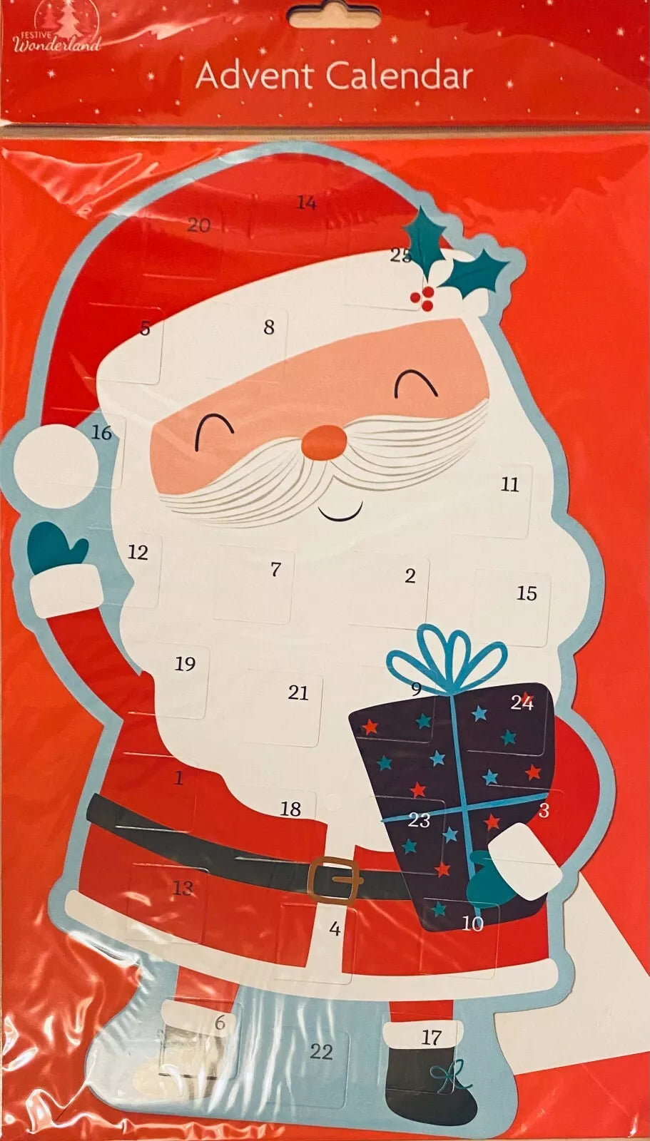 Traditional Christmas Advent Calendar - Santa