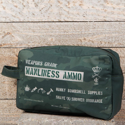 Miltary Heritage Manliness Ammo Canvas Wash Bag