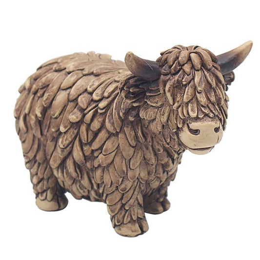 Hughie Highland Cow Ornament - Small 72933