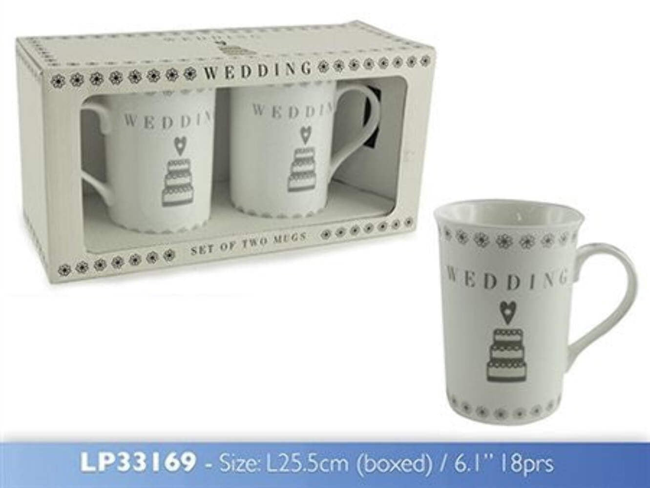 Wedding Day Mugs Gift Set