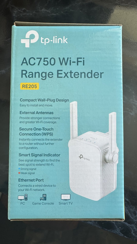 TP-Link RE205 AC750 Universal Dual Band Range Extender, Broadband/Wi-Fi Extender