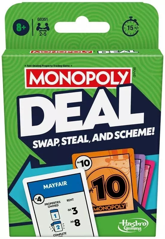 Monopoly Brand Monopoly Deal Family Card Game