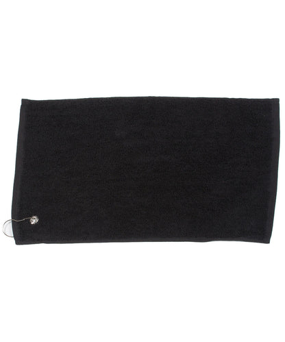 Personalised Luxury Golf Towel - Assorted Colours - Clubs Design