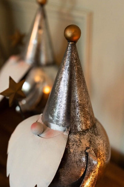 Christmas Silver Gilt Gonk Figurine