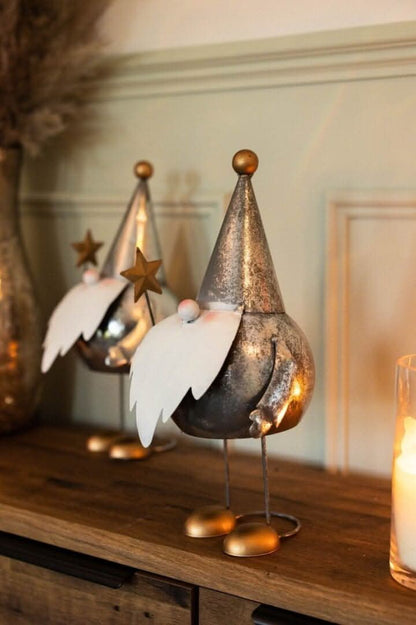 Christmas Silver Gilt Gonk Figurine