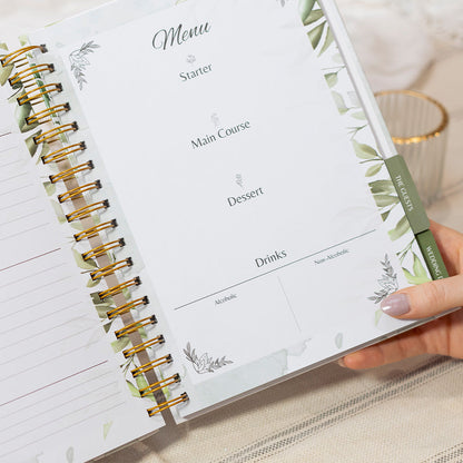 The Complete Wedding Planner, 160 Pag Spiral Bound Wedding Organizer with Gold Foil Cover