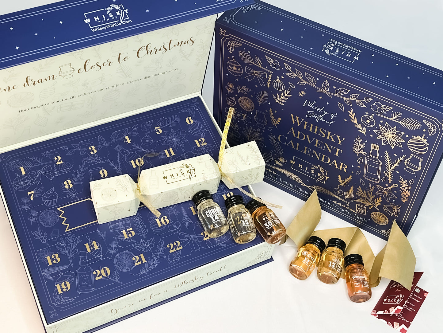 25 Day Scotch Whisky Advent Calendar. Includes Christmas Cracker for Day 25 & Tasting Videos
