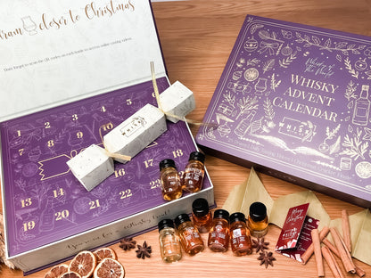 Whisky Advent Calendar - 25 Days. Whisky From Round the World. Includes Christmas Cracker & Online Videos