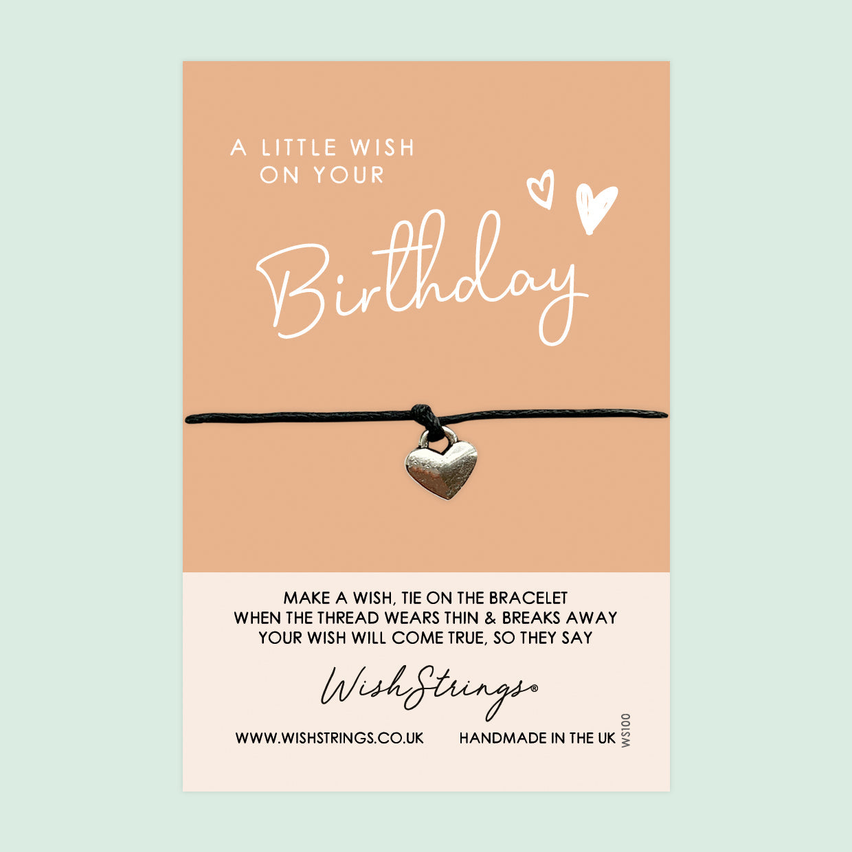 WishStrings ‘Little Wish on Your Birthday’ Wish Bracelet | Perfect Gift for Birthday Card | Meaningful Keepsake for a Special Celebration