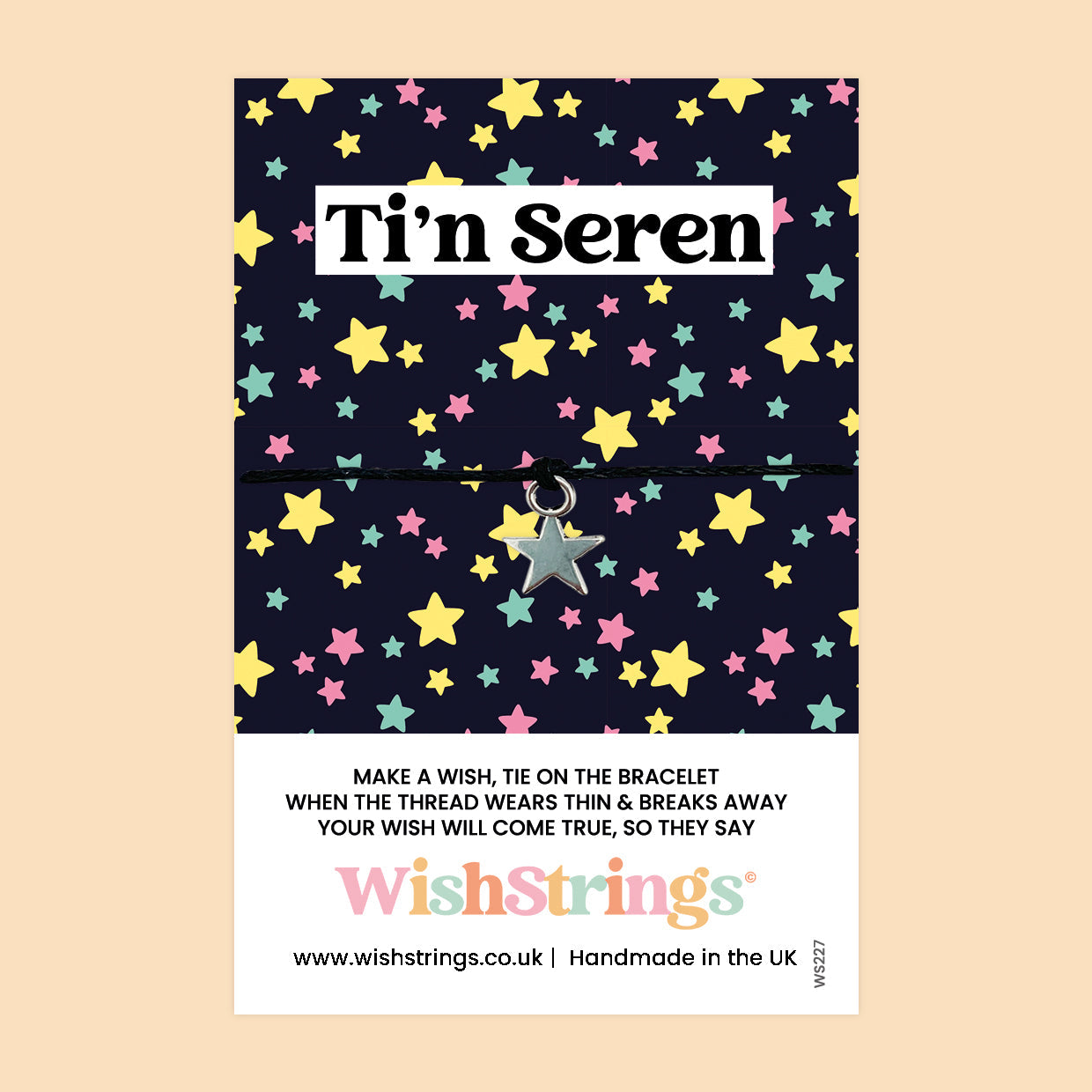 WishStrings ‘Ti’n Seren’ Wish Bracelet | Welsh Gift, You’re a Star | Thoughtful Keepsake for Love & Appreciation